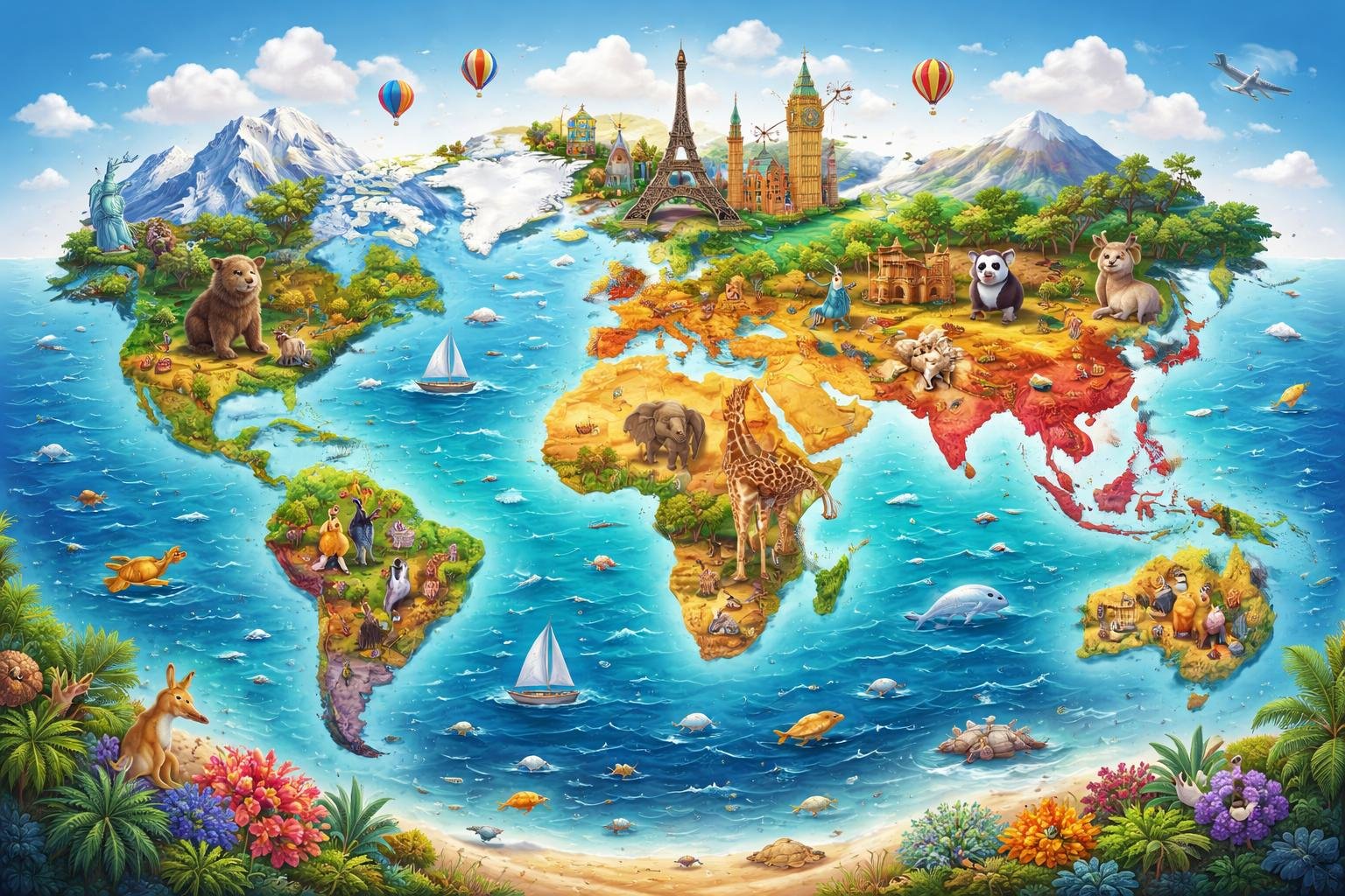 මහාද්වීප සහ සාගර – Part 1